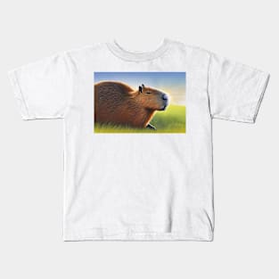 Capybara sun shine Kids T-Shirt